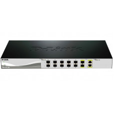 Комутатор D-Link DXS-1210-12SC 10xSFP+, 2x10GE/SFP+, L3 Комутатор D-Link DXS-1210-12SC 10xSFP+, 2x10GE/SFP+, L3