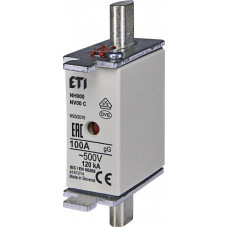 Запобіжник ETI, NH-00C/gG 100A 500V KOMBI