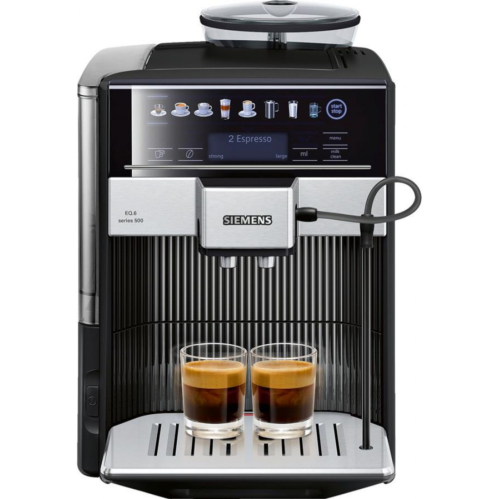 Кавомашина Siemens, 1.7л, зерно+мелена, автомат.капуч, LED-дисплей, авторецептів -8, чорний