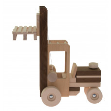 Машинка дерев'яна goki Автонавантажувач натуральний