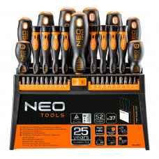 Викрутки Neo Tools набір 37шт, 20 біт, SL,PH,PZ,Torx,H, сталь S2, з підставкою Викрутки Neo Tools набір 37шт, 20 біт, SL,PH,PZ,Torx,H, сталь S2, з підставкою