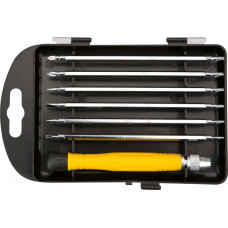 Викрутка TOPEX, набір 7шт, прецизійна, бітотримач, змінні двосторонні викруткові наконечники 6шт, PH,T, кейс