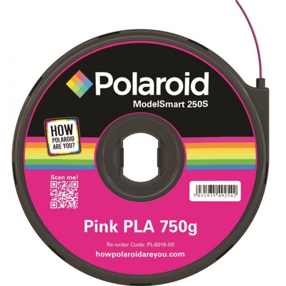Картридж для 3D ручки Polaroid ModelSmart 250s PLA, 1.75мм, 0.75кг, рожевий