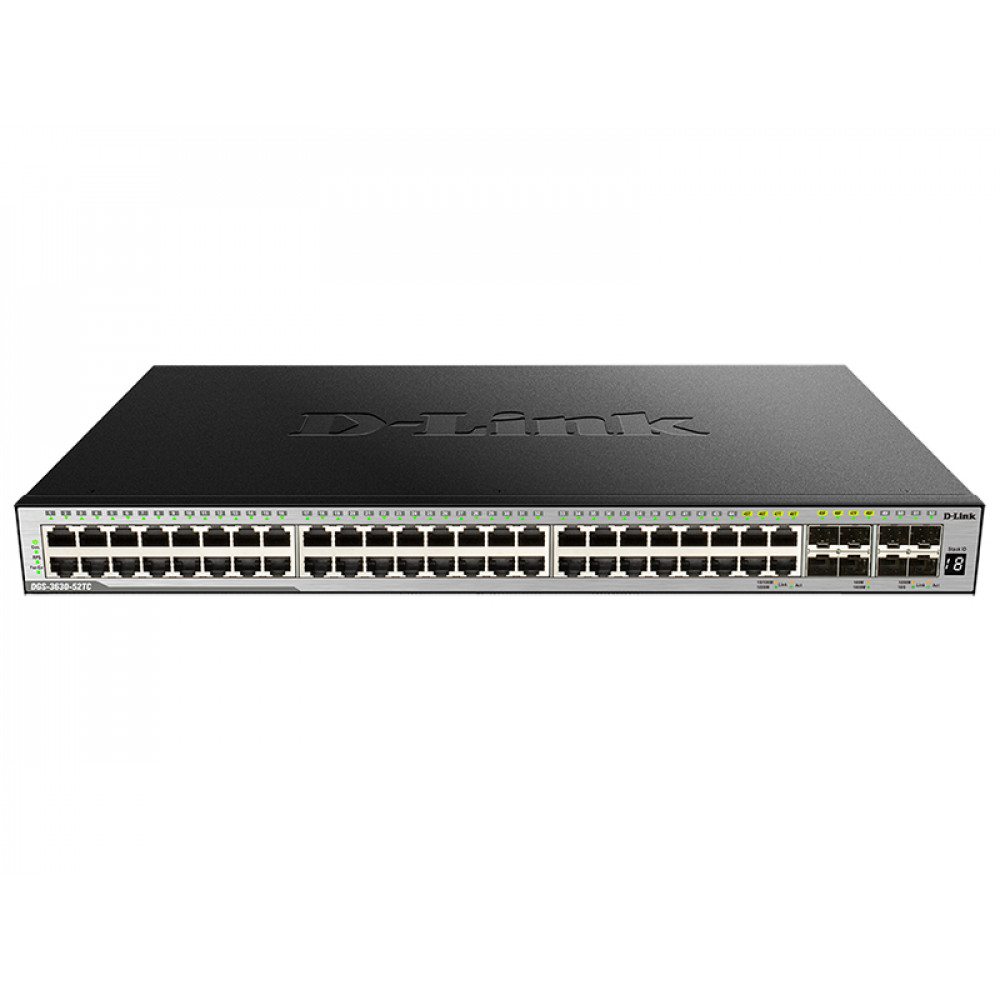 Комутатор D-Link DGS-3630-52TC 44xGE, 4xGE/SFP, 4xSFP+, L3