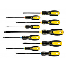 Викрутки TOPEX набір 9шт, SL,PH,PZ, сталь CrV Викрутки TOPEX набір 9шт, SL,PH,PZ, сталь CrV