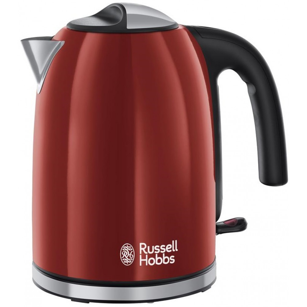 Електрочайник Russell Hobbs Colours Plus 1.7л, метал, червоно-чорний