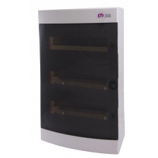 Щит зовнішній розподільчий ETI, ECT 36PT (36 модулів, прозорі дверцята)