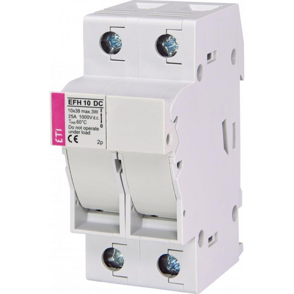 Тримач ETI, EFH 10 2P 25A 1000V DC