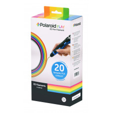 Картридж для 3D ручки Polaroid PLAY PLA, 1.75мм, нитка, 20шт, мікс