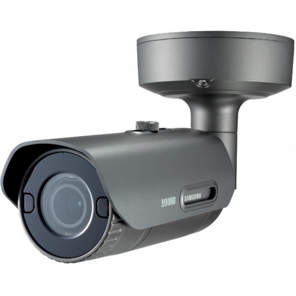 Камера IP Hanwha PNO-9080R, 12MP, Bullet, 4.5-10mm AVF, f/1.6, IR40m, AC 24V/DC 12V/PoE, IP66, IK10
