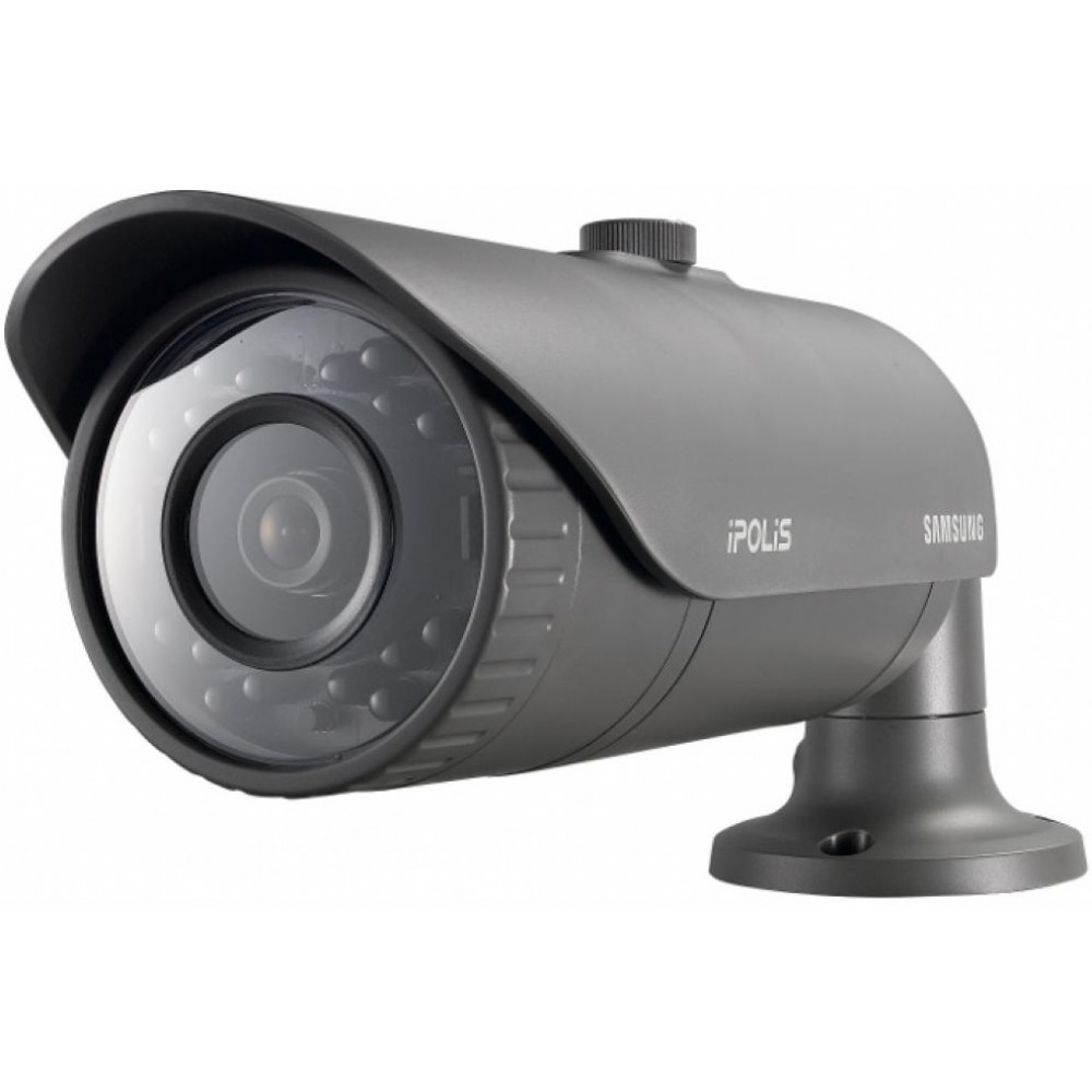 Камера IP Hanwha  SNO-6011R, 2MP, Bullet, 3.8mm, f/2.0, IR30m, DC 12V/PoE, IP66, IK10