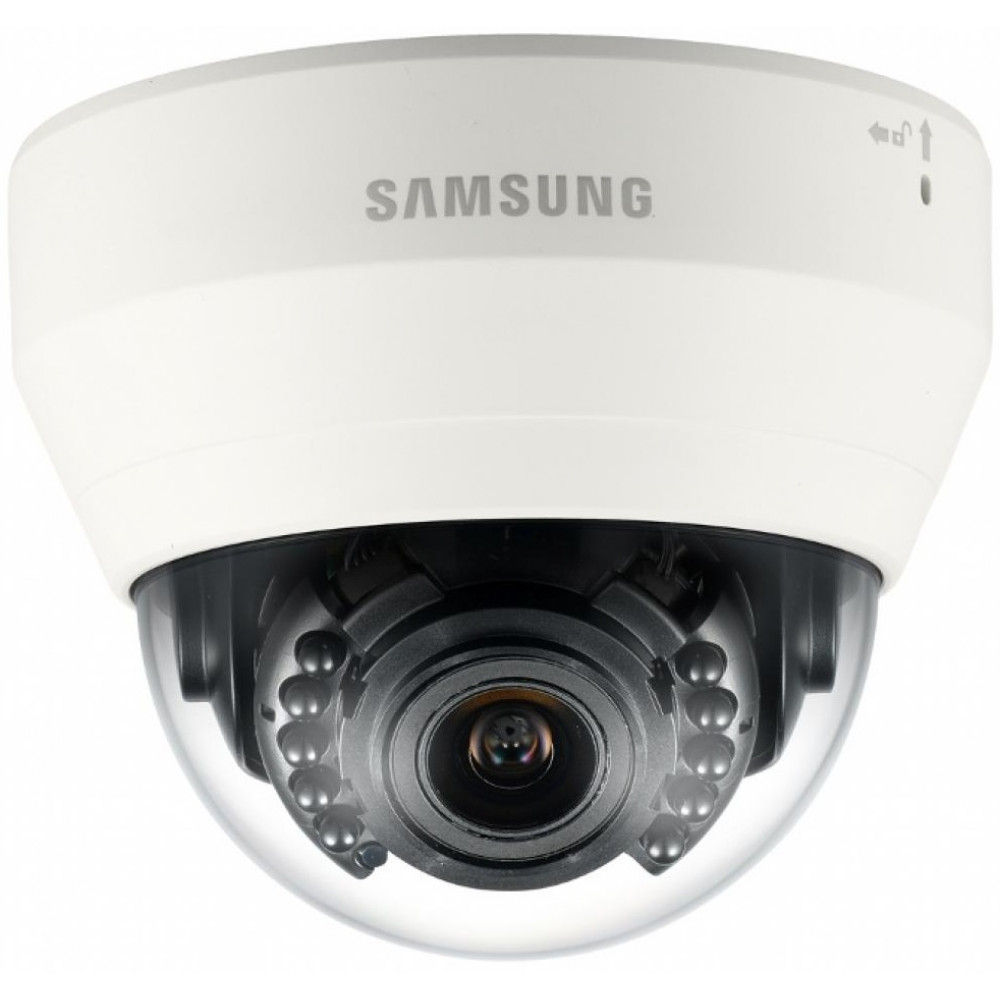 Камера IP Hanwha  SND-L6083R, 2MP, Indoor Dome, 2.8-12mm, f/1.4-3.6, IR15m, Mic, PoE