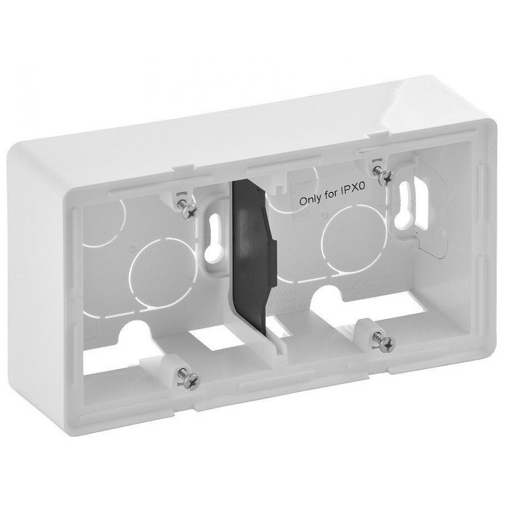 Коробка 2 пости для накладного монтажу Legrand Valena LIFE, білий