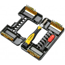 Біти TOPEX, набір 68шт, бітотримач, 1/4