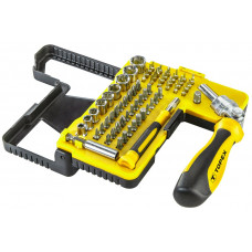 Біти TOPEX, набір 68шт, бітотримач, 1/4