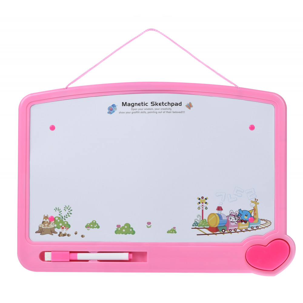 Магнітна дошка для малювання Same Toy рожева