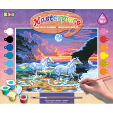 Набір для творчості Sequin Art Painting by numbers Senior Коні та прибій моря 39*30см