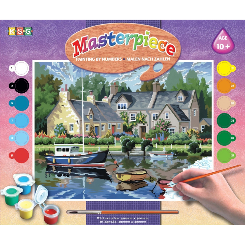 Набір для творчості Sequin Art Painting by numbers Senior Спокійна гавань 39*30см