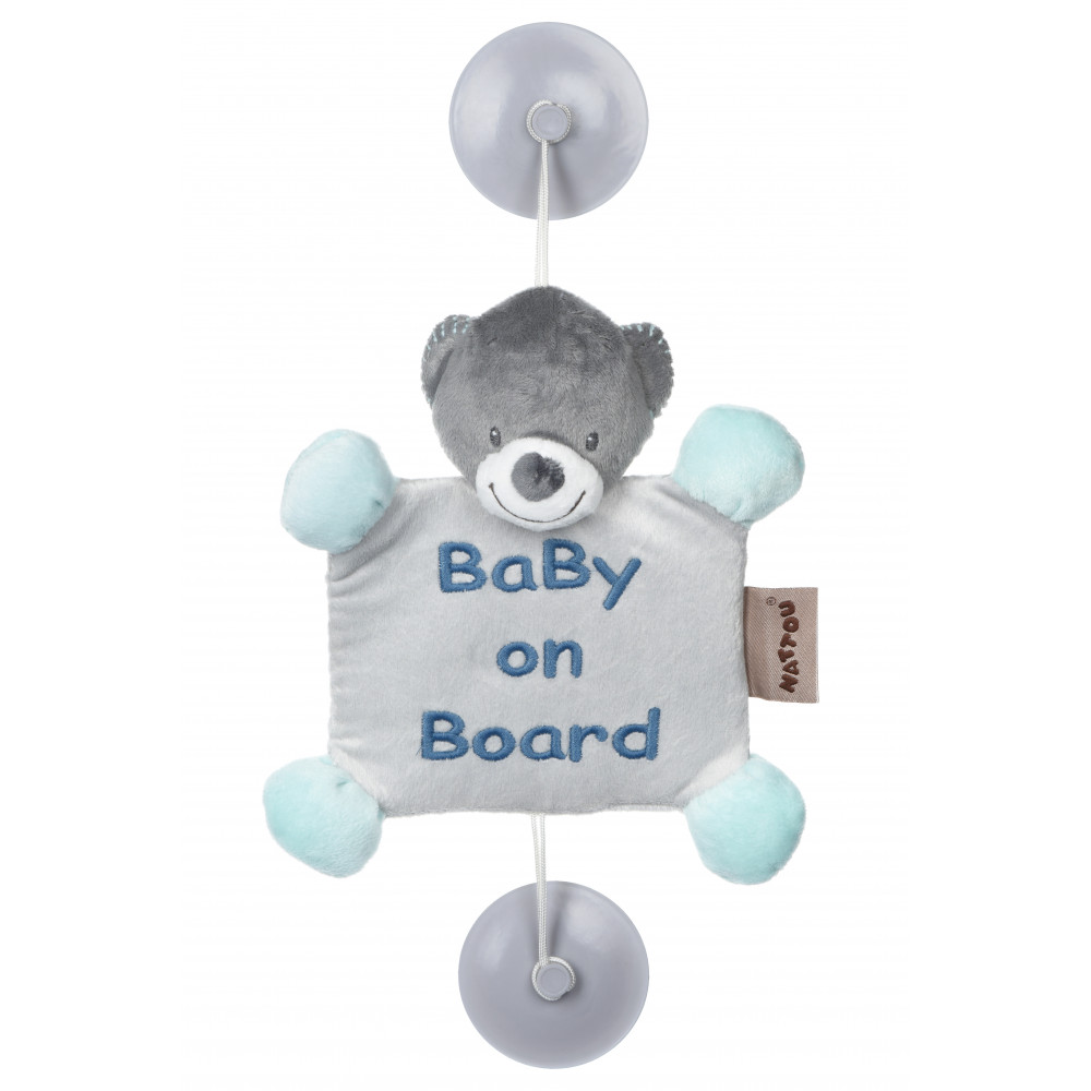 Іграшка Дитина на борту на присосках Nattou ведмедик Юлій