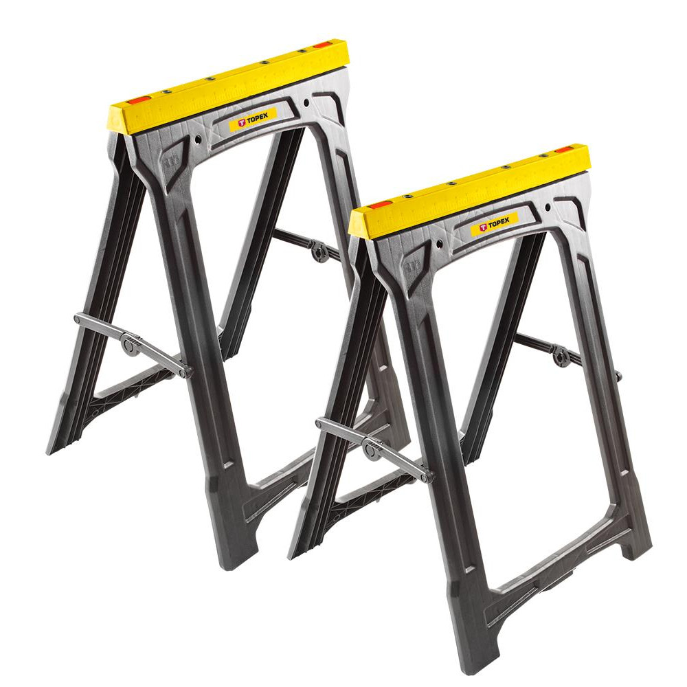 Козли складані TOPEX навантаження до 227кг висота 78см пластик 2шт