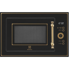 Мікрохвильова піч Electrolux вбудована Rococo, 25л, електрон. керування, 900Вт, гриль, дисплей, чорний Мікрохвильова піч Electrolux вбудована Rococo, 25л, електрон. керування, 900Вт, гриль, дисплей, чорний