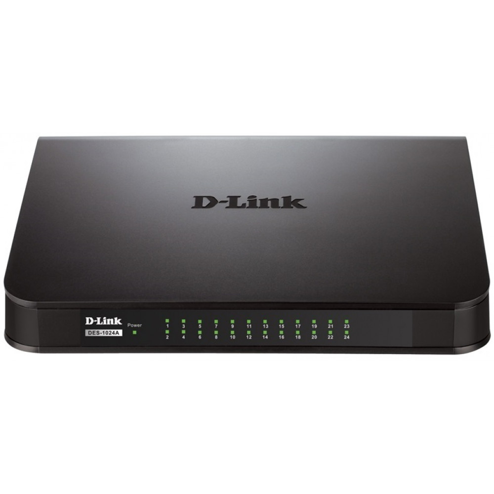 Комутатор D-Link DES-1024A 24xFE, Некерований