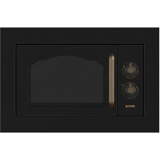 Мікрохвильова піч Gorenje вбудовувана Retro, 23л, міх. управл., 800Вт, гриль, чорний Мікрохвильова піч Gorenje вбудовувана Retro, 23л, міх. управл., 800Вт, гриль, чорний