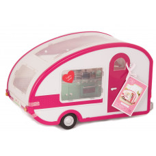 Транспорт для ляльок 15см LORI Кемпер світло, звук, рожевий