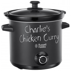 Повільноварка Russell Hobbs ChalkBoard, 200Вт, чаша-3.5л, механічне керув., нерж. сталь, чорний