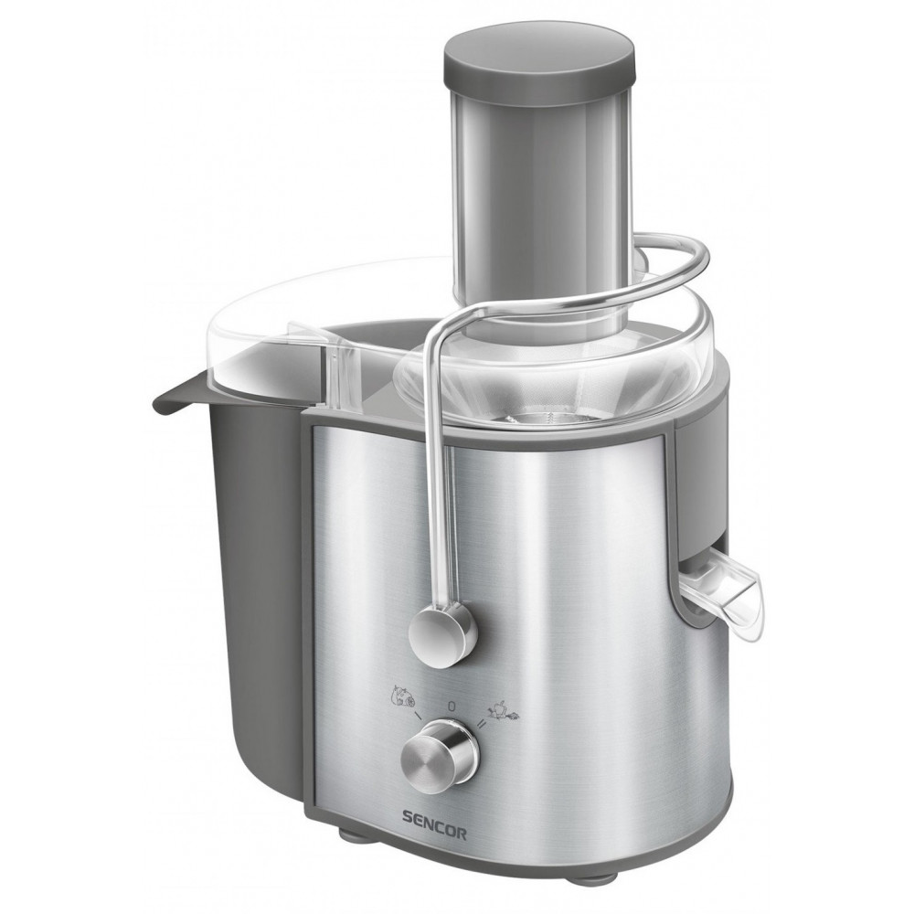 Соковитискач Sencor відцентрований 800Вт, чаша-0.75л, жмих-1.6л, пластик/метал, метал