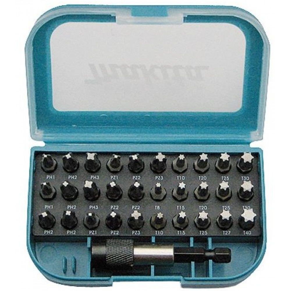 Біти Makita, набір 31шт, бітотримач, PH,PZ,T, 25мм, кейс