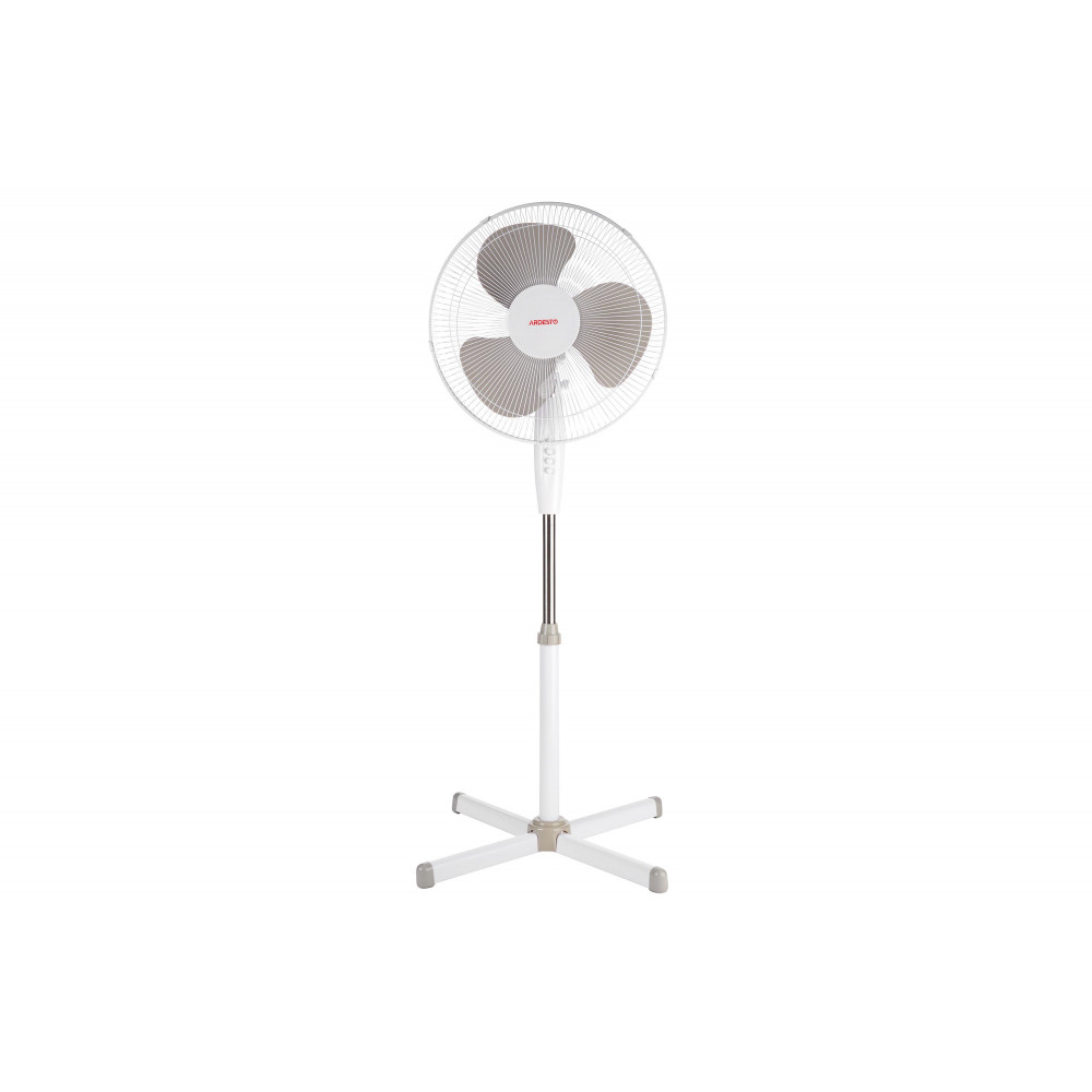 Вентилятор ARDESTO підлоговий, 40см, 45Вт, опора хрестовина, білий