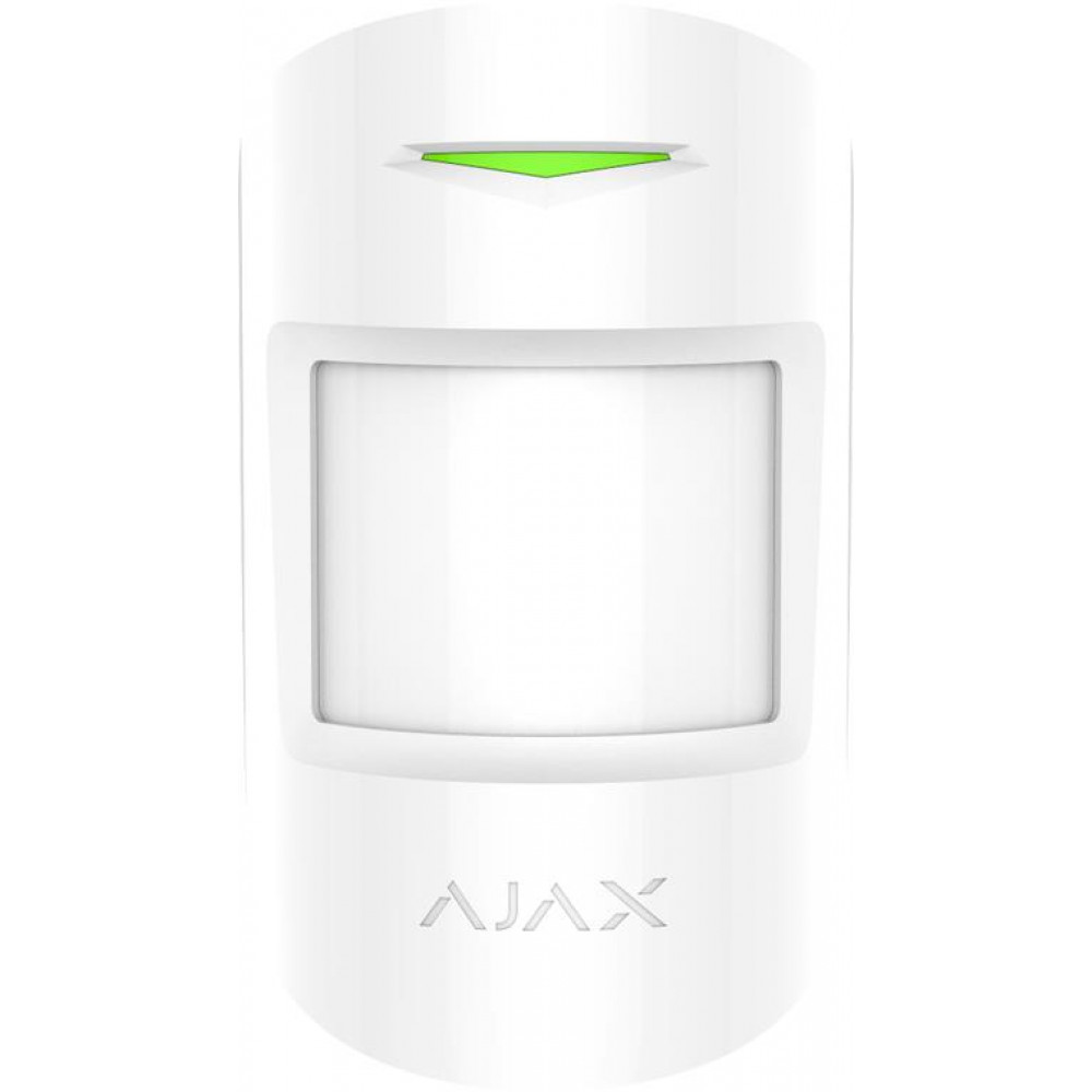 Датчик руху Ajax MotionProtect Plus, Jeweler, Бездротовий, білий