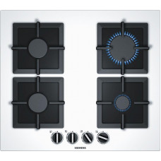 Варильна поверхня Siemens газова, 60см, чавун, білий Варильна поверхня Siemens газова, 60см, чавун, білий