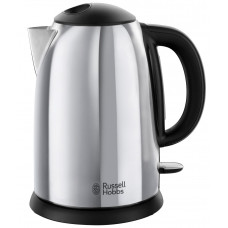 Електрочайник Russell Hobbs Victory, 1.7л, метал, сріблясто-чорний
