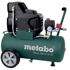 Компресор повітряний Metabo Basic 250-24 W OF безолійний, 1500Вт, 24л, 120л/хв, 8бар