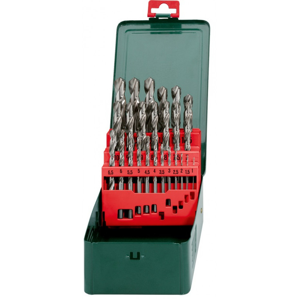 Набір свердел по металу Metabo HSS-G, 25шт