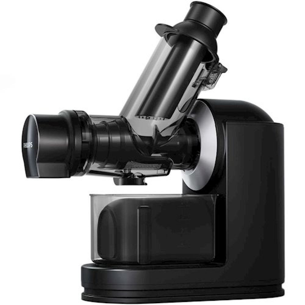 Соковитискач Philips Viva Collection шнековий 150Вт, чаша-1л, жмих-0.75л, пластик, чорний
