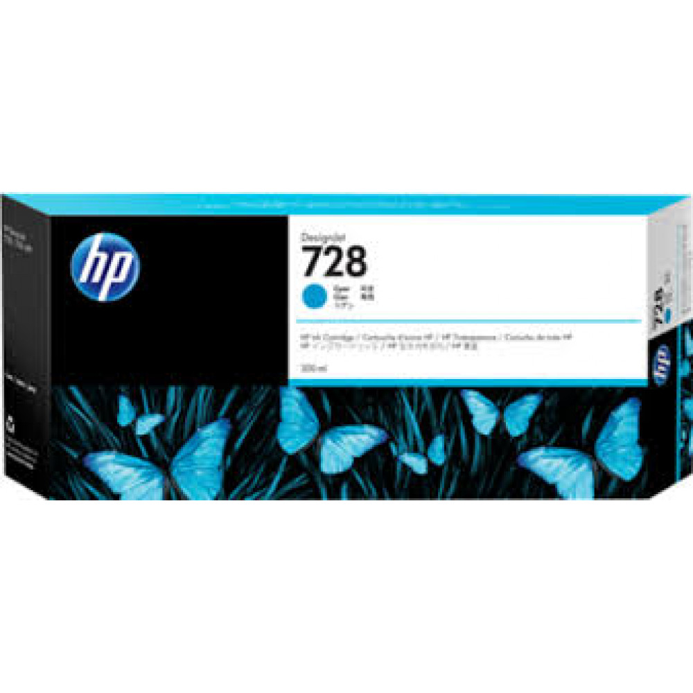 Картридж HP 728 DesignJet T730/T830 Cyan 300 ml
