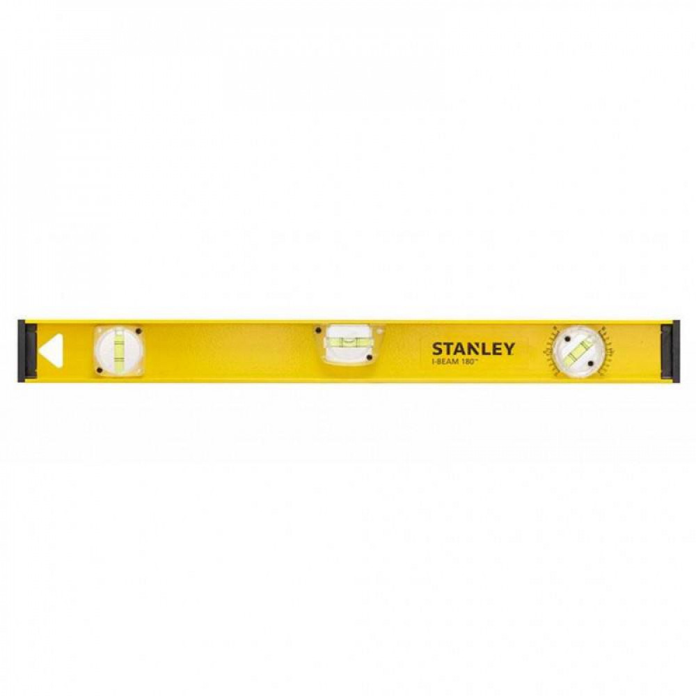 Рівень Stanley PRO 180, алюмінієвий, 60см, 3 капсули (1 поворотна на 180°)