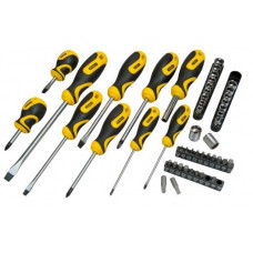 Викрутки Stanley набір 48шт, 20 біт, SL,PH,Torx,H, 18 торцевих головок, сумка Викрутки Stanley набір 48шт, 20 біт, SL,PH,Torx,H, 18 торцевих головок, сумка