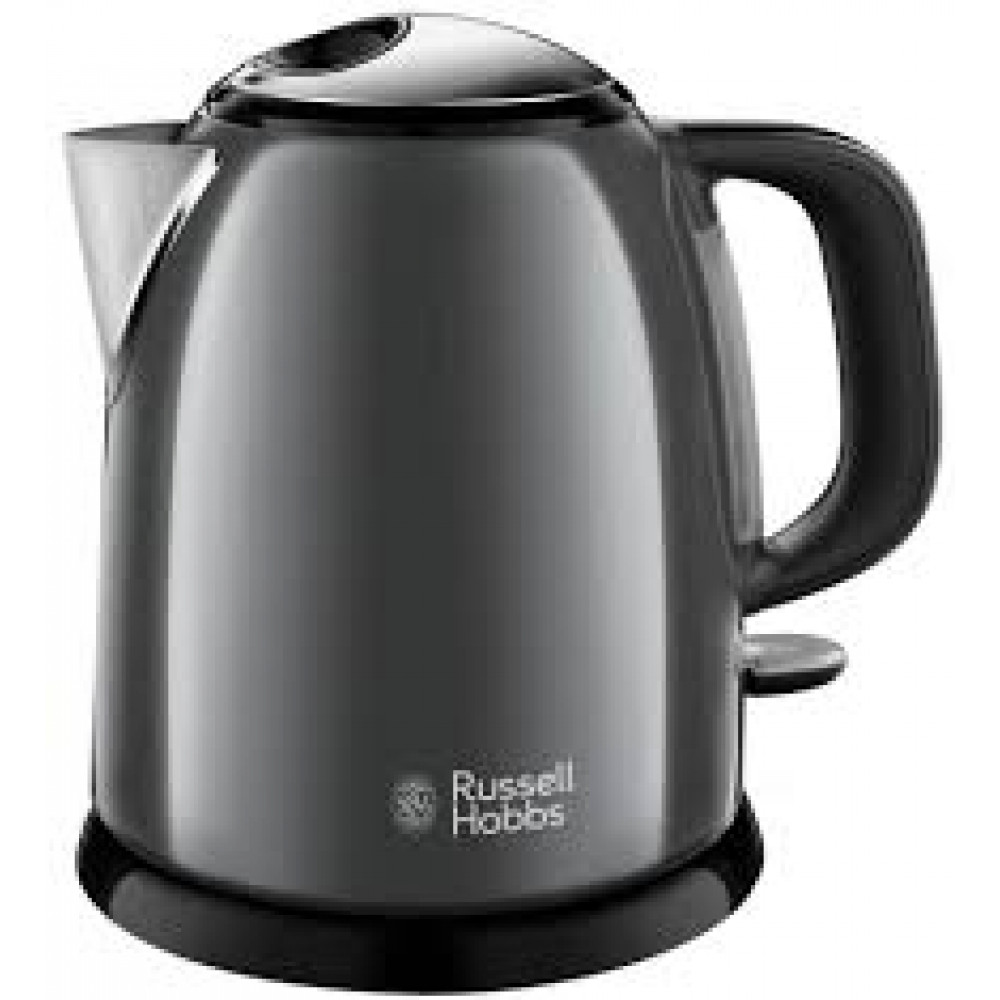 Електрочайник Russell Hobbs Colours Plus Mini, 1л, метал , сірий