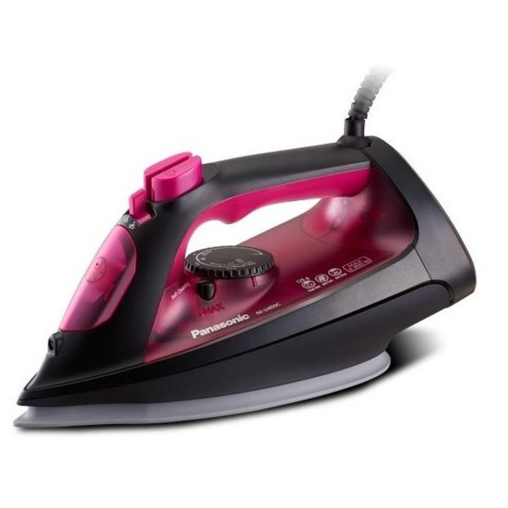 Праска PANASONIC, 2300Вт, 300мл, постійна пара - 30гр, керам. підошва, червоний