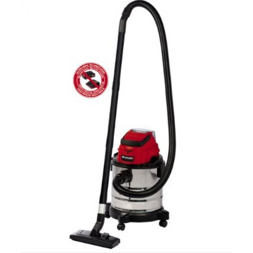 Пилосос професійний акумуляторний Einhell TC-VC 18/20 Li S - Solo PXC 18В 8кПа контейнер 20л без АКБ та ЗП