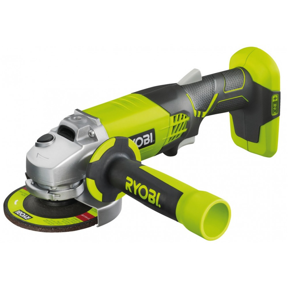 Шліфмашина кутова акумуляторна Ryobi ONE+ R18AG-0 115мм 18В 7500об/хв 2.5кг без АКБ та ЗП