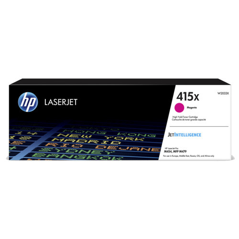 Картридж HP 415X CLJ Pro M414/454/479, Enterprise M455/M480 Magenta (6000стор)