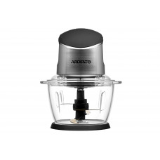 Подрібнювач Ardesto, 400Вт, чаша-1000мл, скло, корпус-пластик/метал, чорно-сріблястий Подрібнювач Ardesto, 400Вт, чаша-1000мл, скло, корпус-пластик/метал, чорно-сріблястий