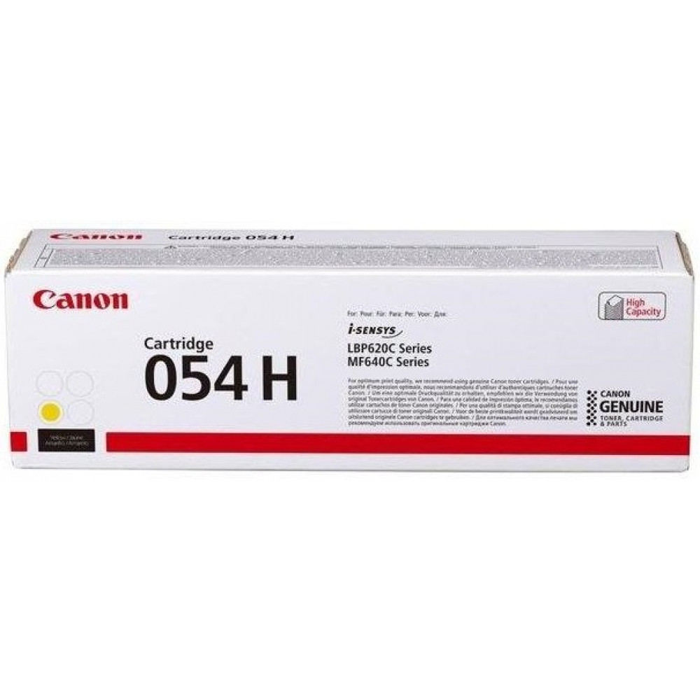 Картридж Canon 054H MF641/643/645, LBP-621/623 Yellow (2300 арк)