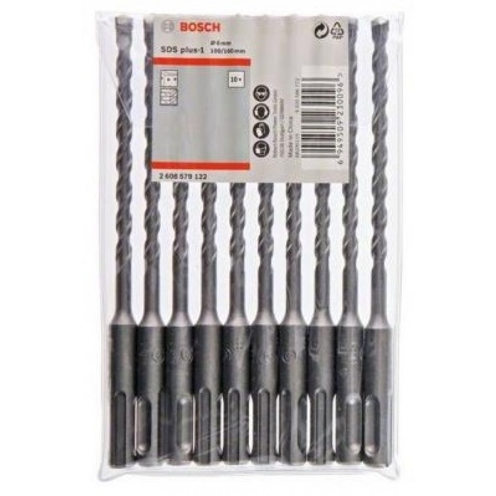 Свердло по бетону Bosch Professional SDS-Plus, 10шт, 6x100x160мм