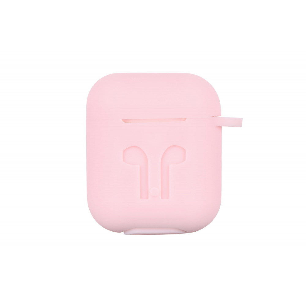 Чохол 2Е для AirPods (Gen 1-2, 2016-2019), Pure Color Silicone Imprint (3.0mm), рожевий світлий